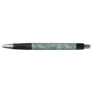 William Morris Acanthus Leaf Teal Blue Pattern