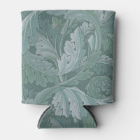 William Morris Acanthus Leaf Teal Blue Pattern