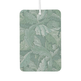 William Morris Acanthus Leaf Teal Blue Pattern Car Air Freshener