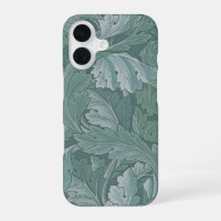 William Morris Acanthus Leaf Teal Blue Pattern
