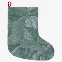 William Morris Acanthus Leaf Teal Blue Pattern