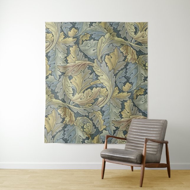 William Morris Acanthus Leaves Floral Art Nouveau Tapestry (In Situ)