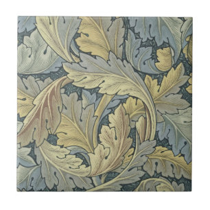 William Morris Acanthus Leaves Floral Art Nouveau Tile