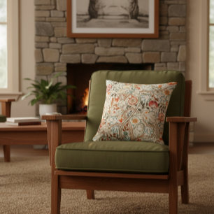 William Morris Acanthus Mission Style Accent Cushion
