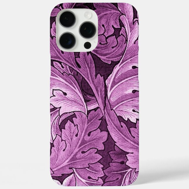 William Morris Acanthus Pattern Purple Case-Mate iPhone Case (Back)