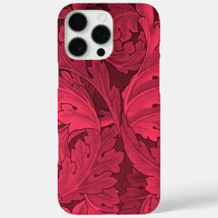 William Morris Acanthus Pattern Red iPhone 16 Pro Max Case