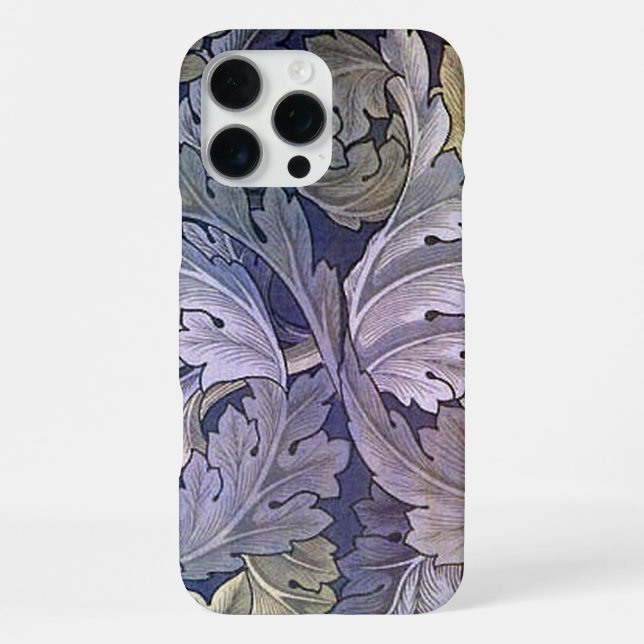 William Morris Acanthus Pattern Shades iPhone Case (Back)