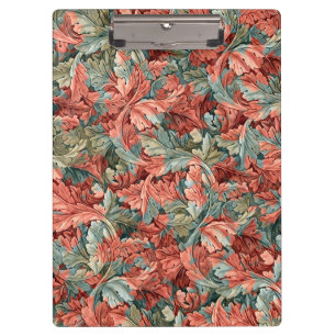 William Morris Acanthus Rust Red Sage Green Clipboard