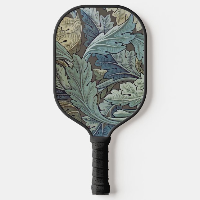 William Morris Acanthus Sage Flower Floral Botanic Pickleball Paddle (Front)