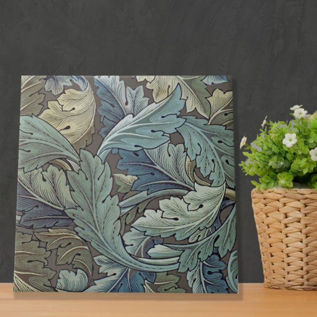 William Morris Acanthus Sage Flower Floral Botanic Tile (Creator Uploaded)