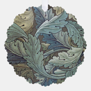 William Morris Acanthus Sage Flower Floral Botanic Tree Decoration Card