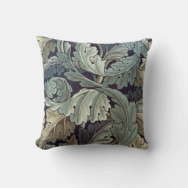 William Morris Acanthus Wallpaper Leaves Cushion (Front)