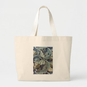 William Morris Acanthus Wallpaper Leaves Large Tote Bag