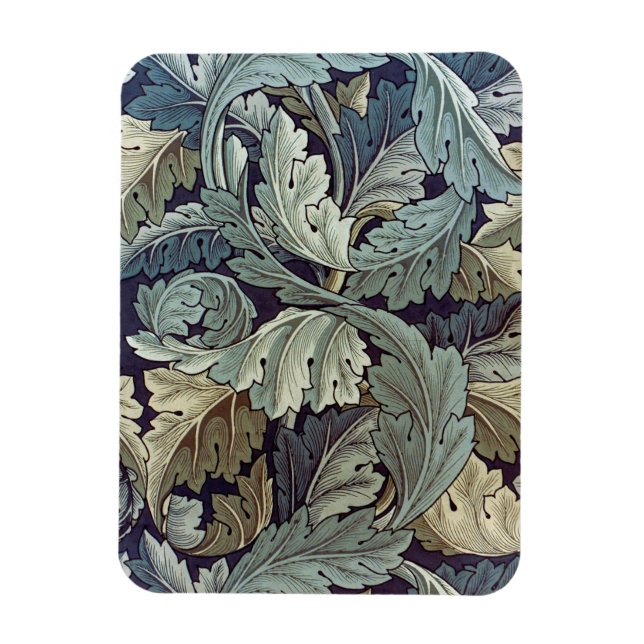 William Morris Acanthus Wallpaper Leaves Magnet (Vertical)