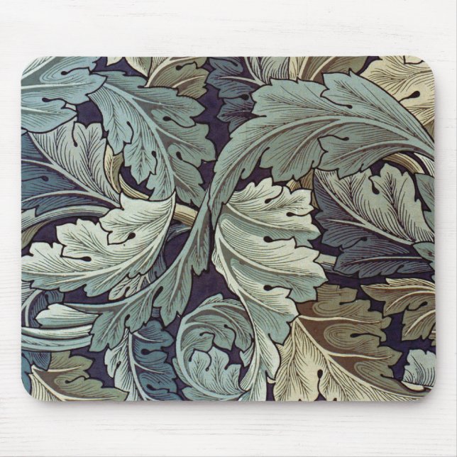 William Morris Acanthus Wallpaper Leaves Mouse Pad (Front)