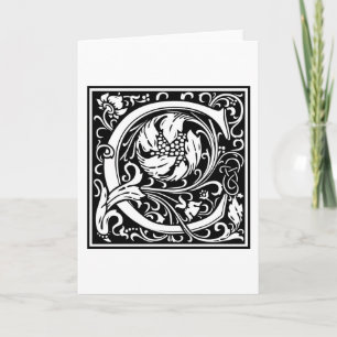 William Morris Alphabet “C” Note Card