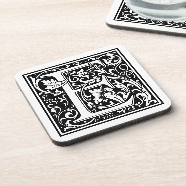 William Morris Alphabet “E” Coaster (Left Side)