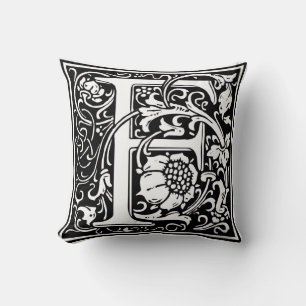 William Morris Alphabet “F” Cushion