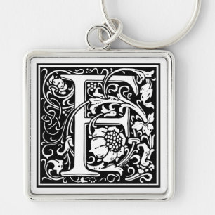 William Morris Alphabet “F” Key Ring