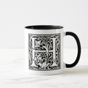William Morris Alphabet “H” Mug