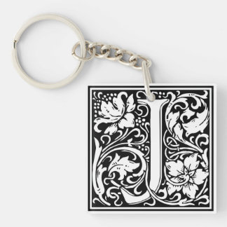 William Morris Alphabet “J” Key Ring