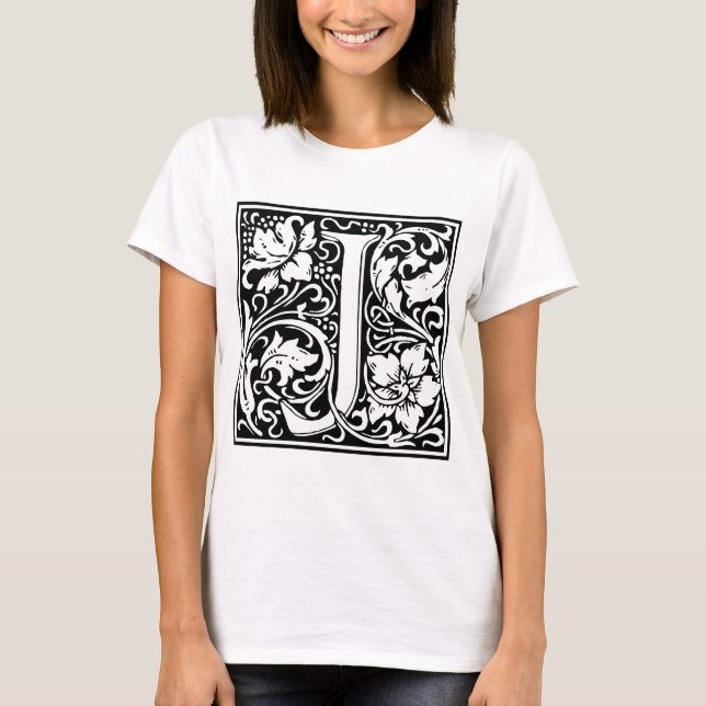 William Morris Alphabet “J” T-Shirt (Front)