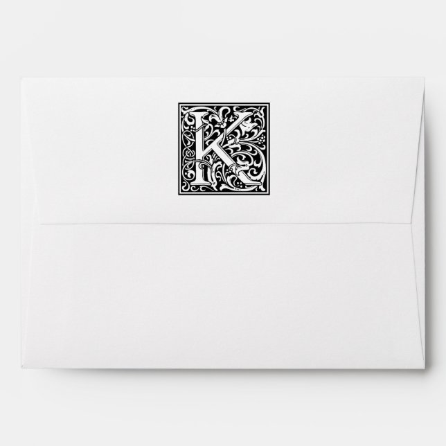 William Morris Alphabet “K” Envelope (Back (Top Flap))