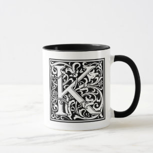 William Morris Alphabet “K” Mug