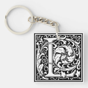 William Morris Alphabet “L” Key Ring