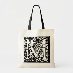 William Morris Alphabet “M” Tote Bag