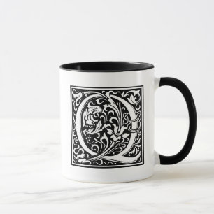 William Morris Alphabet “Q” Mug