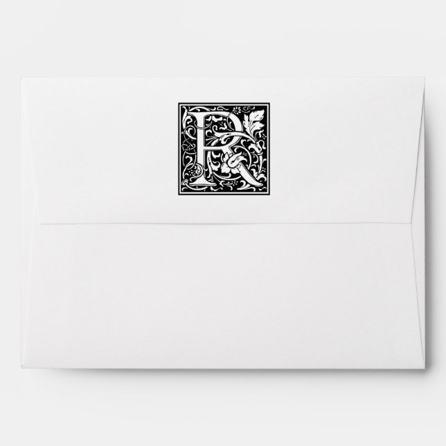 William Morris Alphabet “R” Envelope (Back (Top Flap))