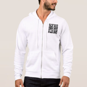 William Morris Alphabet “T” Hoodie