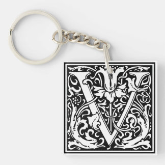 William Morris Alphabet “V” Key Ring