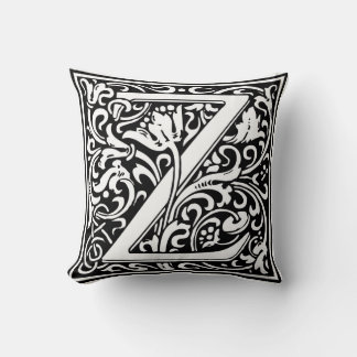 William Morris Alphabet “Z” Cushion