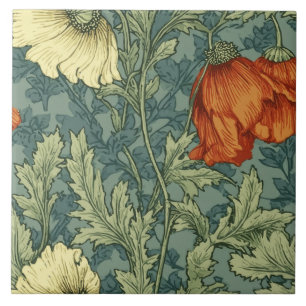 William Morris Anemone Floral Tile