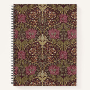 William Morris Antique Honeysuckle Floral Pattern Notebook