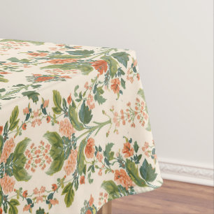 William Morris Antique Honeysuckle Floral Pattern Tablecloth