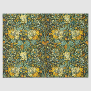 William Morris Antique Honeysuckle Floral Pattern Tissue Paper