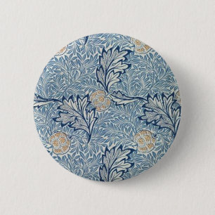 William Morris Apple Flower Floral Design 6 Cm Round Badge