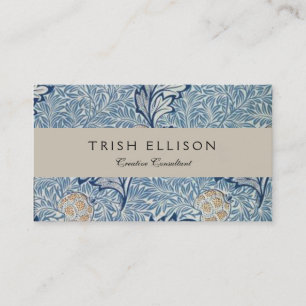 William Morris Apple Flower Floral Design Business Card