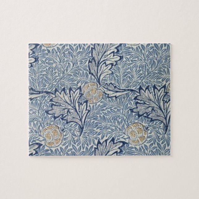 William Morris Apple Flower Floral Design Jigsaw Puzzle (Horizontal)