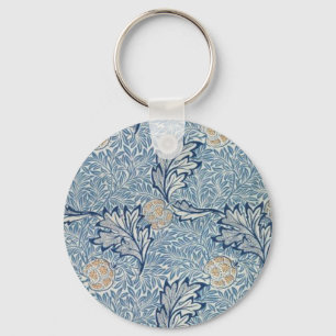 William Morris Apple Flower Floral Design Key Ring
