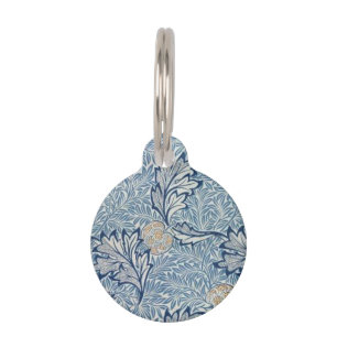 William Morris Apple Flower Floral Design Pet Tag