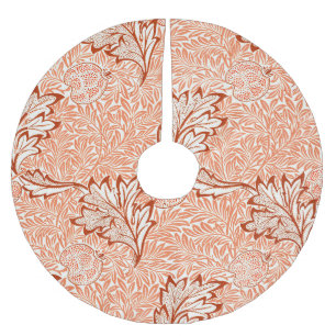 William Morris Apple Vintage Botanical Pattern Brushed Polyester Tree Skirt