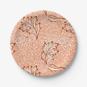 William Morris Apple Vintage Botanical Pattern Paper Plate
