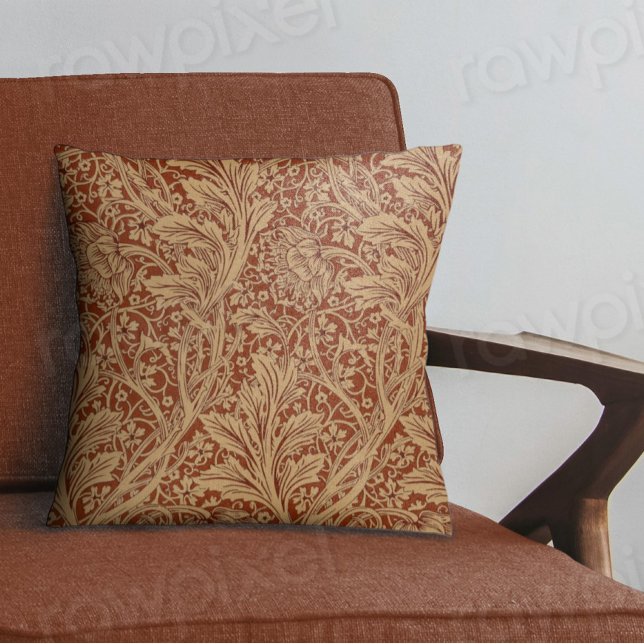 William Morris Arcadia Floral Garden Flower Classi Cushion (Creator Uploaded)