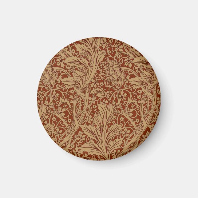 William Morris Arcadia Floral Garden Flower Classi Magnet (Front)