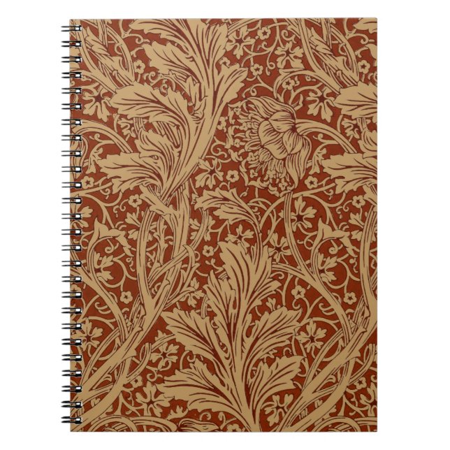 William Morris Arcadia Floral Garden Flower Classi Notebook (Front)