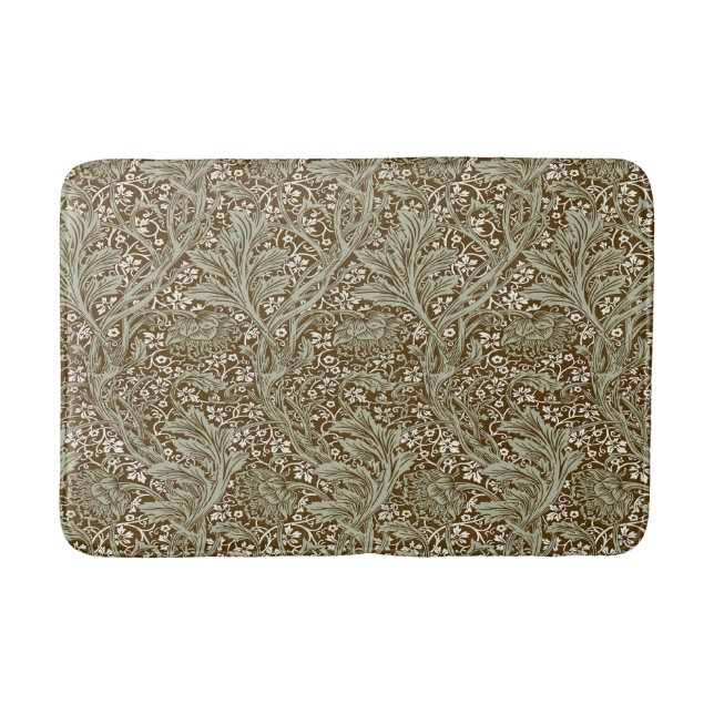 William Morris Arcadia Floral Pattern Classic Bath Mat (Front)